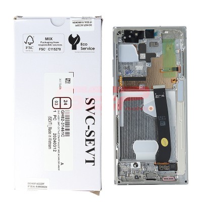 LCD+Touchscreen cu Rama Samsung Galaxy Note 20 Ultra / N985 WHITE Original Service Pack foto