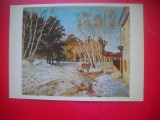 HOPCT 23674 MARTIE 1895- ISAAK LEVITAN 1860-1900 - RUSIA --MUZEE - CP PICTURA --NECIRCULATAMUNTII