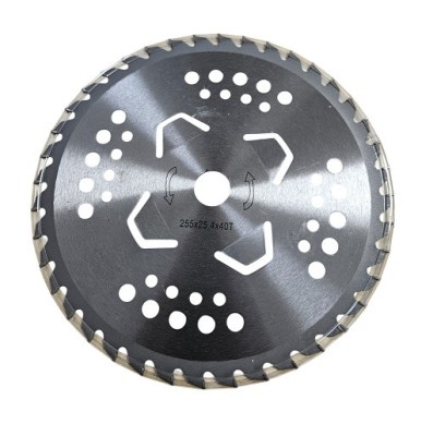 Disc taietor motocoasa 255 x 40T x 25.4mm (arbusti) foto