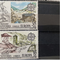 PC477 - Andorra spaniola 1983 Europa CEPT/ Inventii, serie MNH, 2v