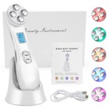 Aparat pentru tratament facial, Profesional, EMS, CRISTALIS SALE&trade; Microcurenti si Terapie LED, Anti-Rid, Lifting, Tonifiere si Rejuvenare a Tenului