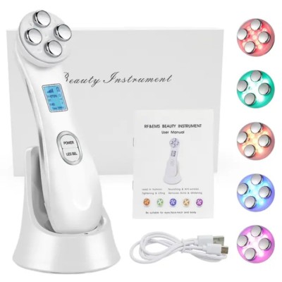 Aparat pentru tratament facial, Profesional, EMS, CRISTALIS SALE&amp;trade; Microcurenti si Terapie LED, Anti-Rid, Lifting, Tonifiere si Rejuvenare a Tenului foto