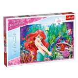 Puzzle Copii Trefl, Disney Princess Ariel, 100 Piese, Multicolor, 5+ Ani