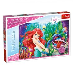 Puzzle Copii Trefl, Disney Princess Ariel, 100 Piese, Multicolor, 5+ Ani