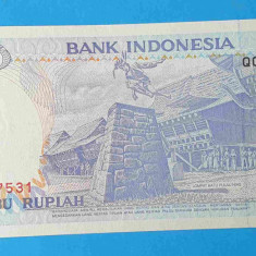 Bancnota Indonezia 1000 Seribu Rupiah 1998 - serie QQH417531 - UNC Superba