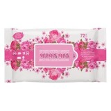 Servetele umede CMCLASS, aroma flori, 72 bucati, pentru maini si corp, fara alcool, fara parabeni, delicate