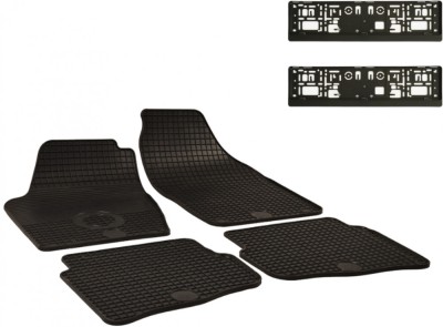 Set Covorase Auto Cauciuc Umbrella Pentru Seat Cordoba. Ibiza (2003-2008) + Suport Numar Inmatriculare Mega Drive Simplu Set 2 Buc foto