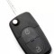 Audi - Carcasa cheie tip briceag cu 2 butoane - baterie 1616 - CARGUARD