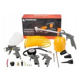 Kit accesorii pentru compresor, pistol umflat, suflat 18 elemente, Powermat