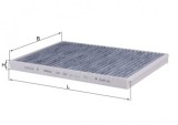 Filtru habitaclu KNECHT cu carbon activ LAK594