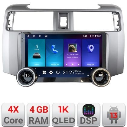 Navigatie Toyota 4runner 2009-2019 Edotec 4+64 10.5 inch Incell 1K android Wifi 5Ghz gps internet KIT-4runner CarStore Technology