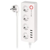 PRELUNGITOR SMART 4 PRIZE SCHUKO 4 USB CONNECT P6 TUYA EuroGoods Quality