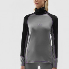 Lenjerie termoactivă de skitour cu lâna Merino (bluză) pentru femei - gri