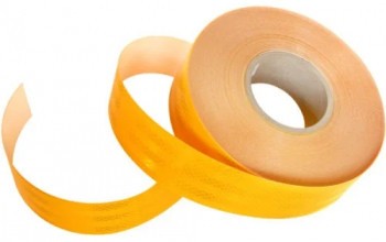 Banda reflectorizanta galbena tip fagure 10cm X 25m CH 010Y