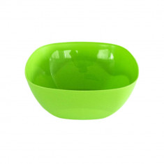 Bol Patrat Sentosa, 16.7 cm, Plastic Verde, Bol Plastic, Boluri de Plastic, Castron de Plastic, Castroane de Plastic, Bol Salata de Plastic, Boluri de foto