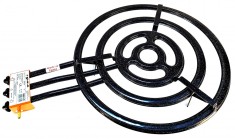 Pirostrie cu 4 cercuri arzatoare, L-70, diametru 70 cm, arzator gaz G-30, GPL, avizat CE, Power+ GRC76070