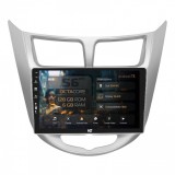 Navigatie Hyundai Accent (2011-2016) 6GB RAM Android 13 Octacore Slot Sim 4G DSP GPS Wi-FI Carplay Android Auto USB Bluetooth Waze Touchscreen 9 Inch