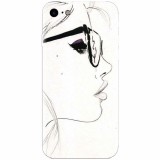 Husa silicon pentru Apple Iphone 5 / 5S / SE, Girl Face