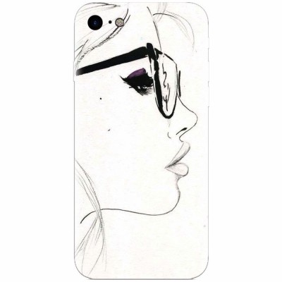 Husa silicon pentru Apple Iphone 5 / 5S / SE, Girl Face foto
