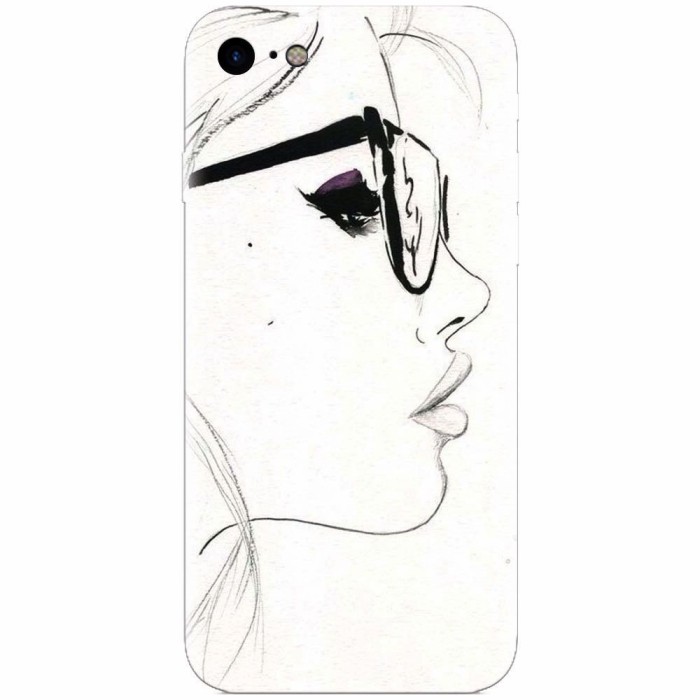 Husa silicon pentru Apple Iphone 6 Plus, Girl Face