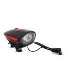 Lumina pentru bicicleta cu claxon electric XPE LED acumulator Li-ion 400mAh 450lm IP55 Phenom 18582