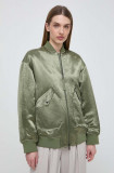 Max Mara Leisure geacă bomber femei, culoarea verde, de iarna, oversize 2416480000000