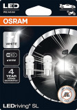 Set 2 becuri auxiliare LED W5W 12V Osram White Blister 6000K