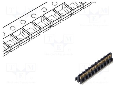 Conector PCB-PCB tată PIN 50 0,4mm ST4 aurit SMT 1,6A SAMTEC foto