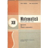 Matematica. Manual pentru clasa a XII-a. Elemente de analiza matematica - Nicu Boboc
