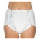Chilot incontinenta cu capse, nivel 4-5, Suprima, Unisex, PVC, Alb, Mar L
