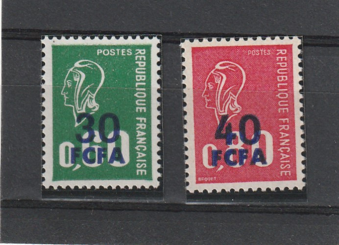 Reunion 1974 - CFA, dantelate,MNH,Mi.505,506