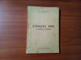 VICTOR ODOBESTIANU (autograf) - COMICUL EPIC in Literatura Universala -1939,228p