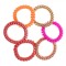 Elastice Păr, Set 6 Bucăți, Plastic, Multicolor, Mat și Strălucitor