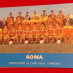 Foto fotbal - echipa AS ROMA (sezonul 1988/1989)