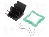 Radiator extrudat, aluminiu, 19mm x 19mm, negru, Advanced Thermal Solutions - ATS-51190K-C1-R0
