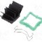 Radiator extrudat, aluminiu, 19mm x 19mm, negru, Advanced Thermal Solutions - ATS-51190K-C1-R0