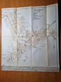 harta orasului brasov -din anii &#039;20-&#039;30-perioada interbelica-dimensiuni 35/31 cm