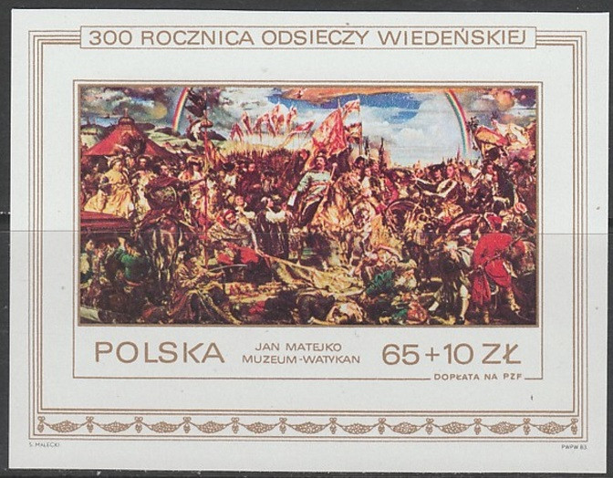 C2034 - Polonia 1983 - Pictura bloc Yv.no.101 neuzat,perfecta stare