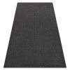 Covor sisal Flat 48663/090 negru , 140x200 cm, Dreptunghi