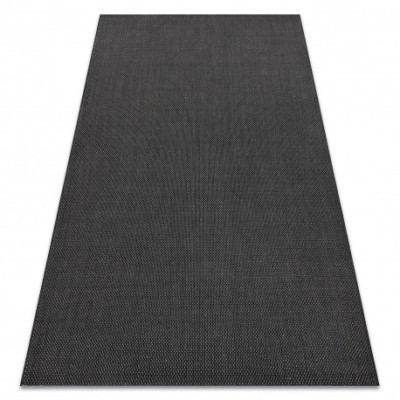 Covor sisal Flat 48663/090 negru , 200x290 cm foto