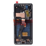 Display LCD Touchscreen cu Rama Samsung Galaxy S21 Ultra G998 Negru OLED