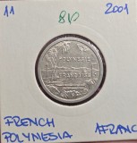 810 Polinezia Franceza French Polynesia 1 Franc with IEOM 2001, KM#11