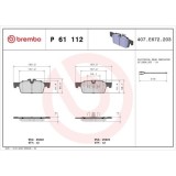 Placute frana Peugeot 508 I (8d) 11.10-12.18, 508 Sw Box / Estate (8e) 11.11-, 508 Sw I (8e) 11.10-12.18, Fata, BREMBO