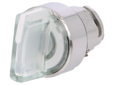 Comutator rotativ 22mm LED alb IP66 foto