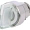 Comutator rotativ 22mm LED alb IP66
