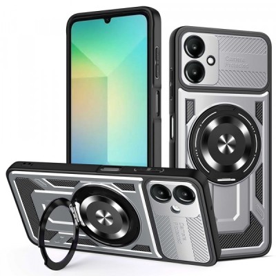 Husa pentru Samsung Galaxy A06 A065, Techsuit, RuggedCam, Gri foto