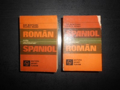 MIC DICTIONAR ROMAN - SPANIOL / SPANIOL - ROMAN (format liliput, 7 x 10 cm) foto