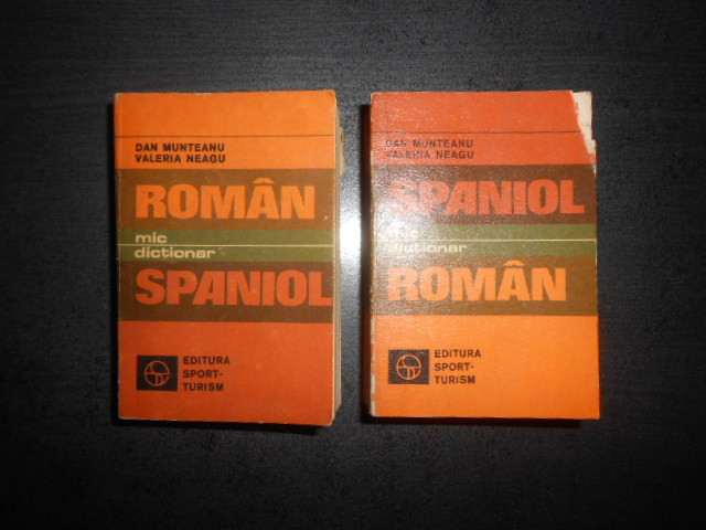 MIC DICTIONAR ROMAN - SPANIOL / SPANIOL - ROMAN (format liliput, 7 x 10 cm)