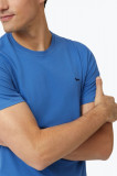 Cumpara ieftin Tricou barbati Narrow fit din bumbac cu logo albastru M, Albastru, M INTL, M (Z200: SIZE(3XSL &rarr; 5XL))