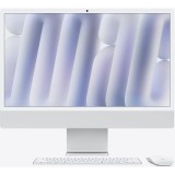 Sistem Desktop PC iMac 24 cu procesor Apple M4, 10 nuclee CPU and 10 nuclee GPU, 24, Retina 4.5K, 24GB, 1TB SSD, Silver